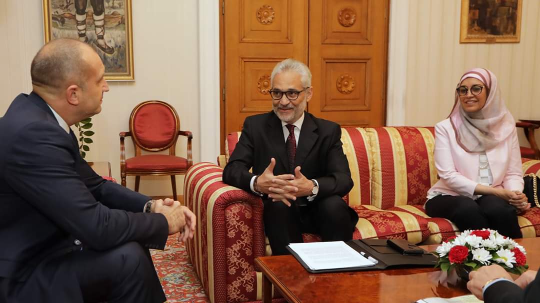 رئيس جمهورية بلغاريا يستقبل سفير  مصر في صوفيا