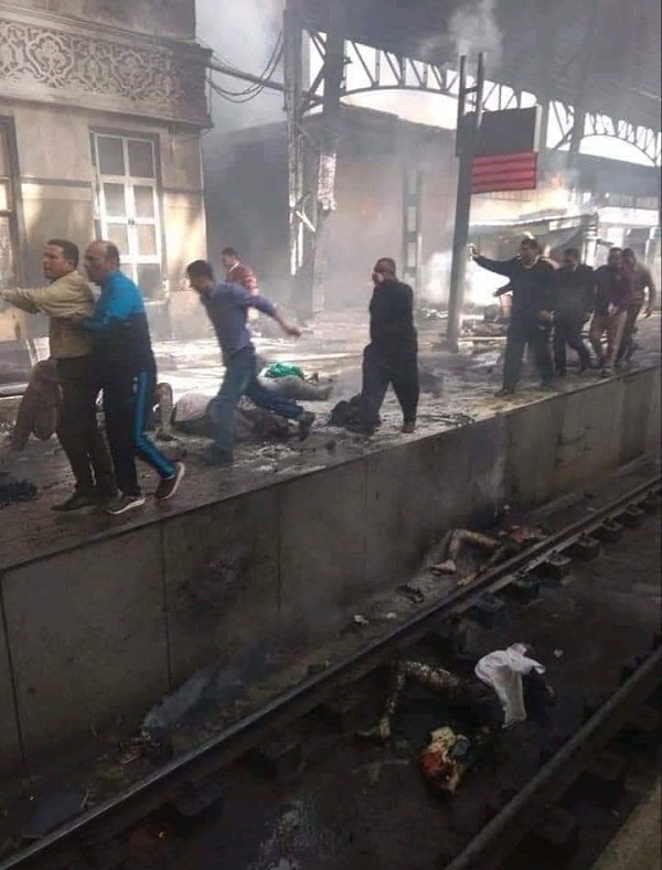 ارتفاع عدد ضحايا حادث محطة مصر لـ28قتيلا، و50 جريحا