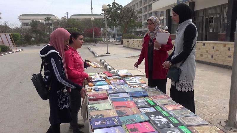 اتحاد طلاب الجامعة ينظم معرض الكتاب الثقافي السادس بجامعة المنيا