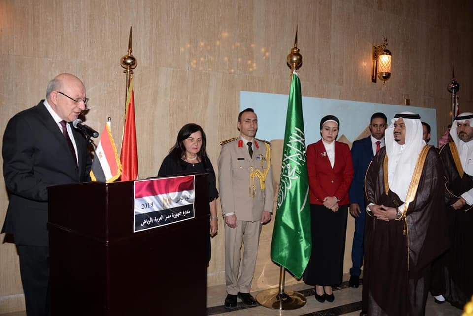السفير المصري في الرياض يُشيد بالعلاقات المصرية - السعودية خلال الاحتفال بذكرى ثورة يوليو

