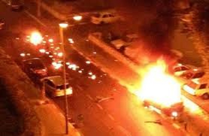 انفجار سيارة مفخخة بالقرب من وزارة الدفاع بتل ابيب