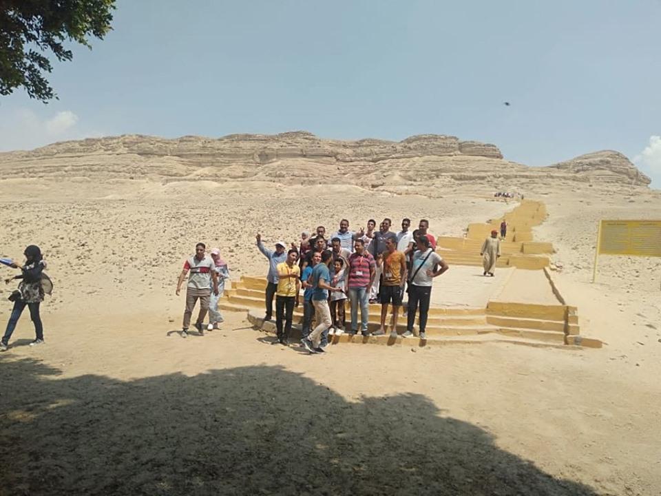 وفود منتدى قادة شباب الصعيد تزور منطقة بني حسن الأثرية بالمنيا 


