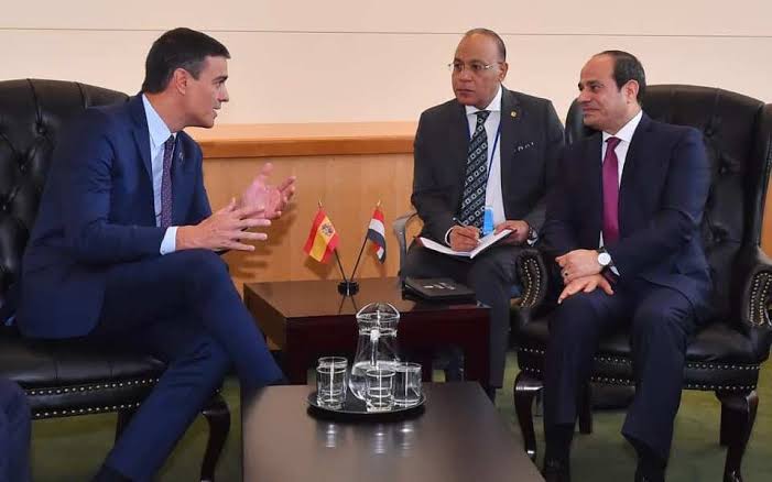 السيسي ورئيس وزراء إسبانيا يتفقان على ضرورة مكافحة الإرهاب والتطرف