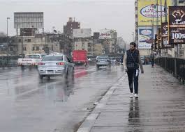 سقوط أمطار علي مناطق متفرقة في القاهرة والجيزة