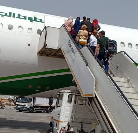 استئناف الرحلات الجوية الاستثنائية إلى العراق عبر مطار القاهرة الدولي