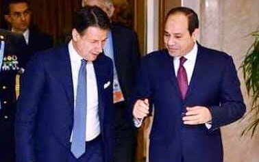 الرئيس يبحث تطورات الملف الليبي وإعلان القاهرة مع رئيس وزراء ايطاليا 

