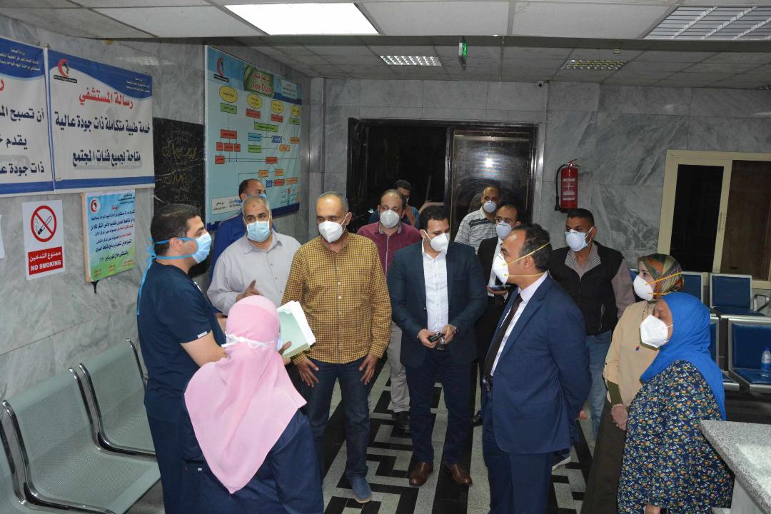نائب محافظ المنيا يتابع سير العمل بمستشفي جراحات اليوم الواحد بسمالوط 