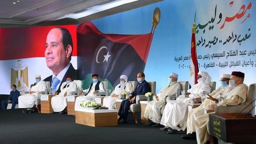 الرئيس السيسي: هدف الجهود المصرية تفعيل إرادة السعب الليبي