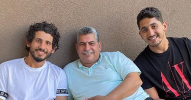 أحمد حجازى بعيداً عن ملاعب كرة القدم يقضى الوقت مع العائلة 
