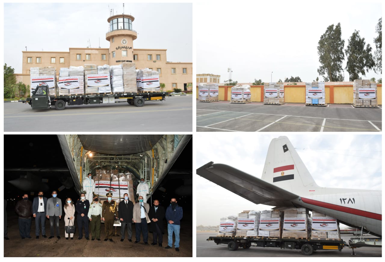 مصر ترسل طائرة مساعدات طبية إلى الأردن لمجابهة انتشار فيروس كورونا