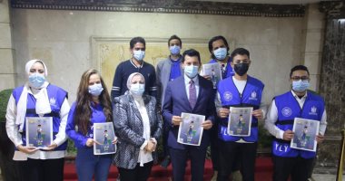 وزارة الشباب والرياضة تنظم حملة للتوعية بالوقاية من فيروس كورونا 
