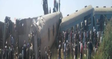 وفاة 32 مواطناً وإصابة 66 آخرين فى حادث قطارى سوهاج 
