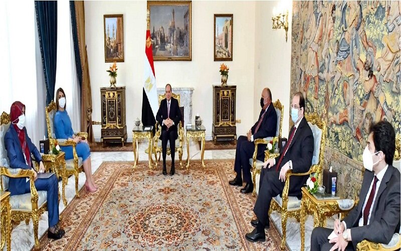 الرئيس يشدد على دعم مصر الكامل للمجلس الرئاسي وحكومة الوحدة الوطنية الليبية 

