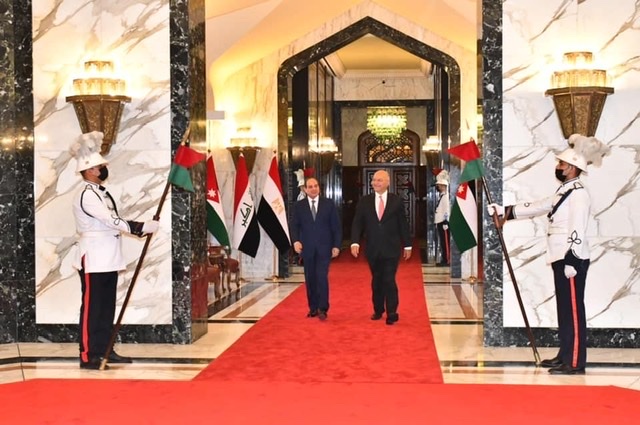 نص كلمة الرئيس السيسي خلال القمة الثلاثية المنعقدة فى بغداد