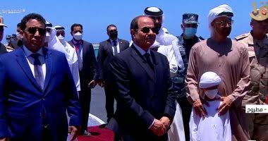 الرئيس السيسي يشهد فعاليات المناورة قادر 2021 برفقة بن زايد ومحمد المنفي

