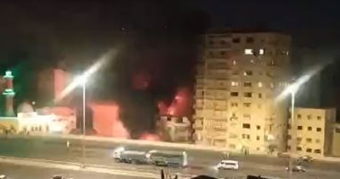 إخماد حريق شقة سكنية فى مدينة السادس من أكتوبر دون إصابات 
