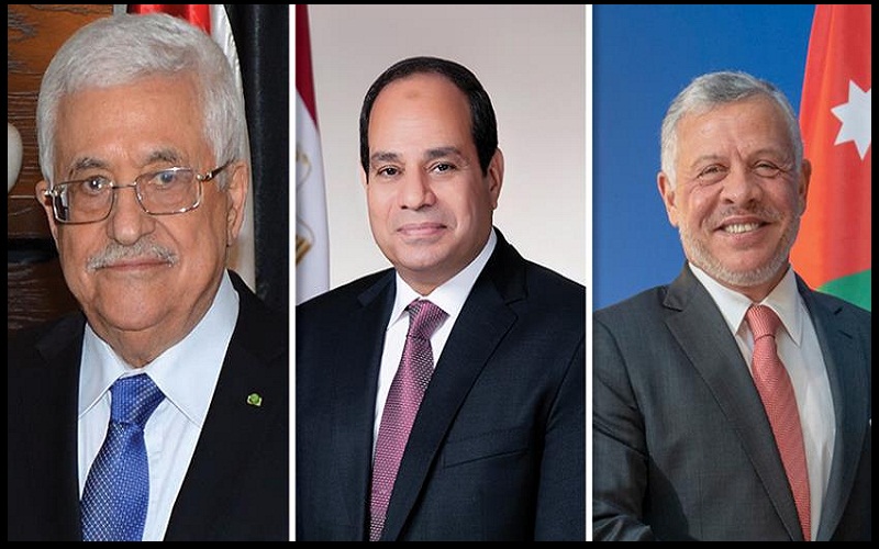 الرئيس عبد الفتاح السيسي يعقد جلسة مباحثات مغلقة مع الرئيس الفلسطيني وملك المملكة الأردنية الهاشمية