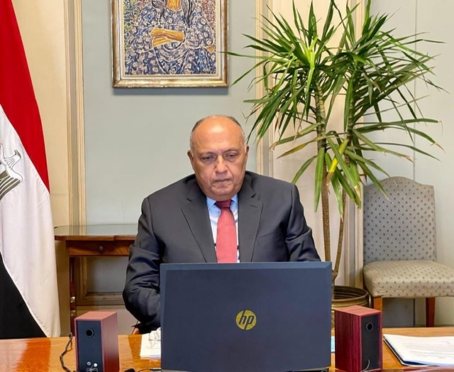 نص كلمة وزير الخارجية في الاجتماع الافتراضي لمجلس السلم والأمن الأفريقي حول ليبيا