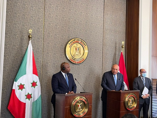 وزير الخارجية : مصر لديها إرادة سياسية قوية لتعزيز التعاون مع بوروندي