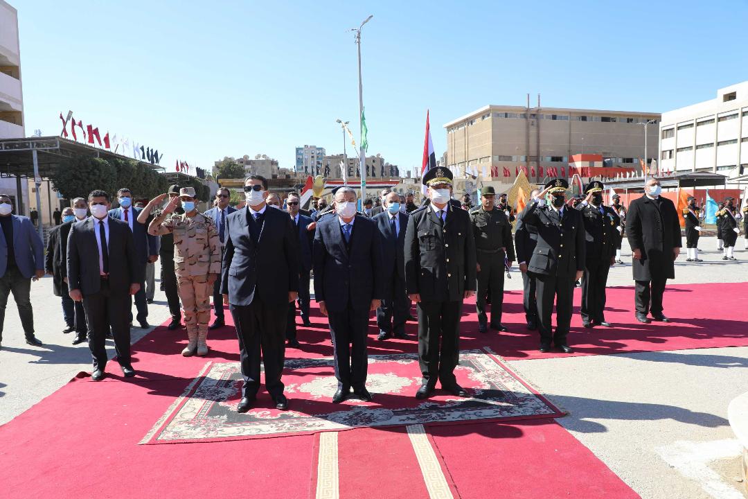 محافظ المنيا يشهد احتفال مديرية الأمن بالعيد ال70 للشرطة المصرية  