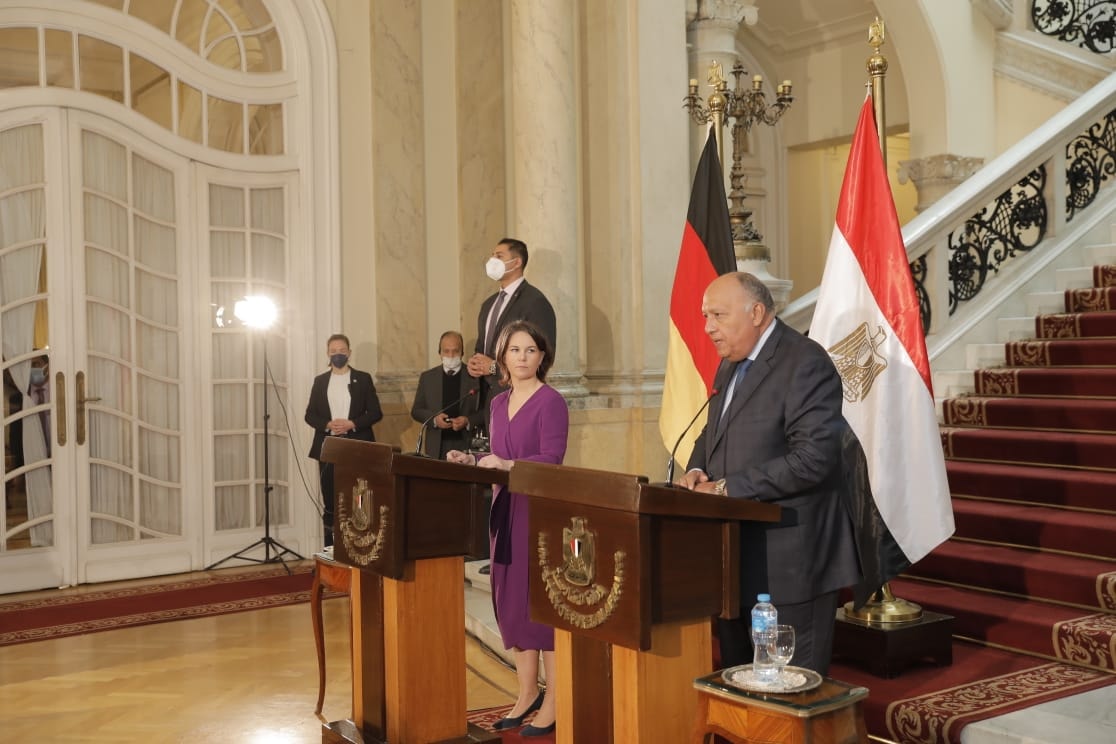 شكري : زيارة وزيرة خارجية ألمانيا لمصر يؤكد حجم الاهتمام الألماني بالمنطقة وتحقيق الاستقرار
