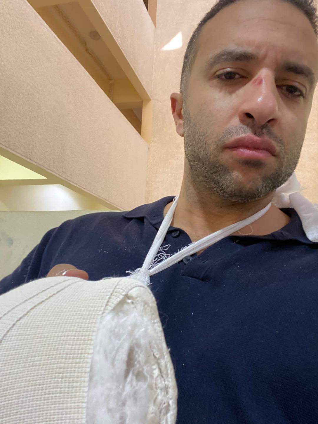 محمد سراج الدين عضو مجلس إدارة الأهلي يتعرض لحادث سير 