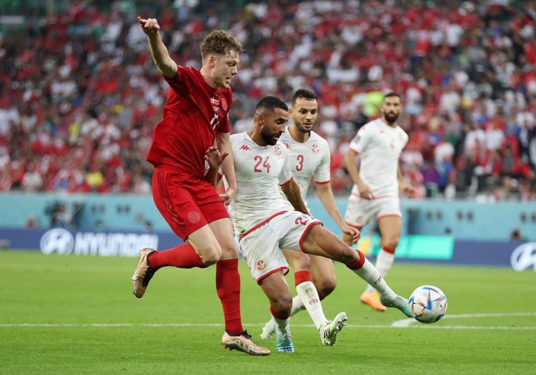 كأس العالم | تعادل سلبي بين تونس والدنمارك في الشوط الأول

