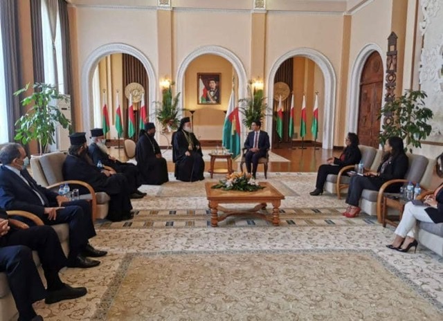 رئيس جمهورية مدغشقر يستقبل السفير المصري وبطريرك الإسكندرية وسائر أفريقيا للروم الأرثوذكس
