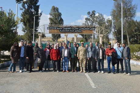 قيادة الجيش الثاني الميدانى تنظم زيارة لدارسي دورات المركز القومى للبحوث الاجتماعية والجنائية