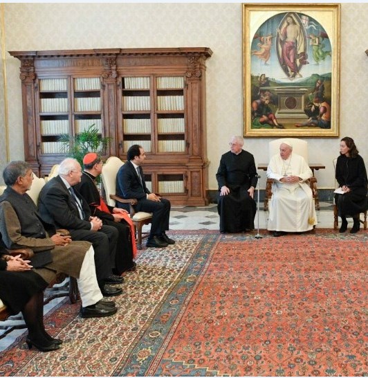 البابا فرنسيس يستقبل أعضاء لجنة تحكيم جائزة زايد للأخوة الإنسانية ٢٠٢٣


