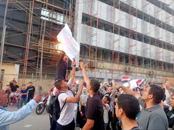آلاف المواطنين ببني سويف يتظاهرون دعما للقضية الفلسطينية


