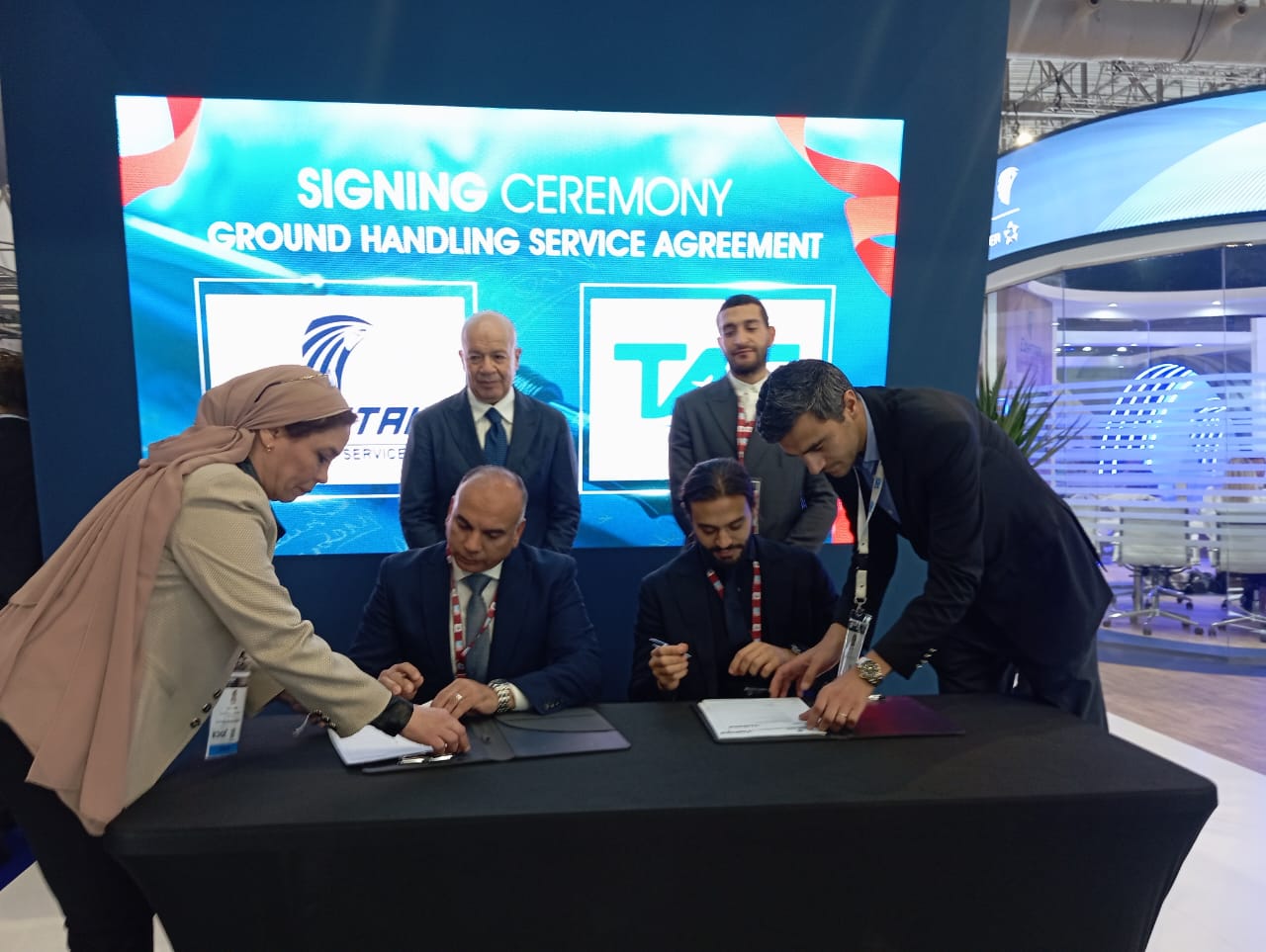مصر للطيران للخدمـات الأرضية توقع عقدًا جديدًا مع وكيل الخدمة شركة  (TAS)
