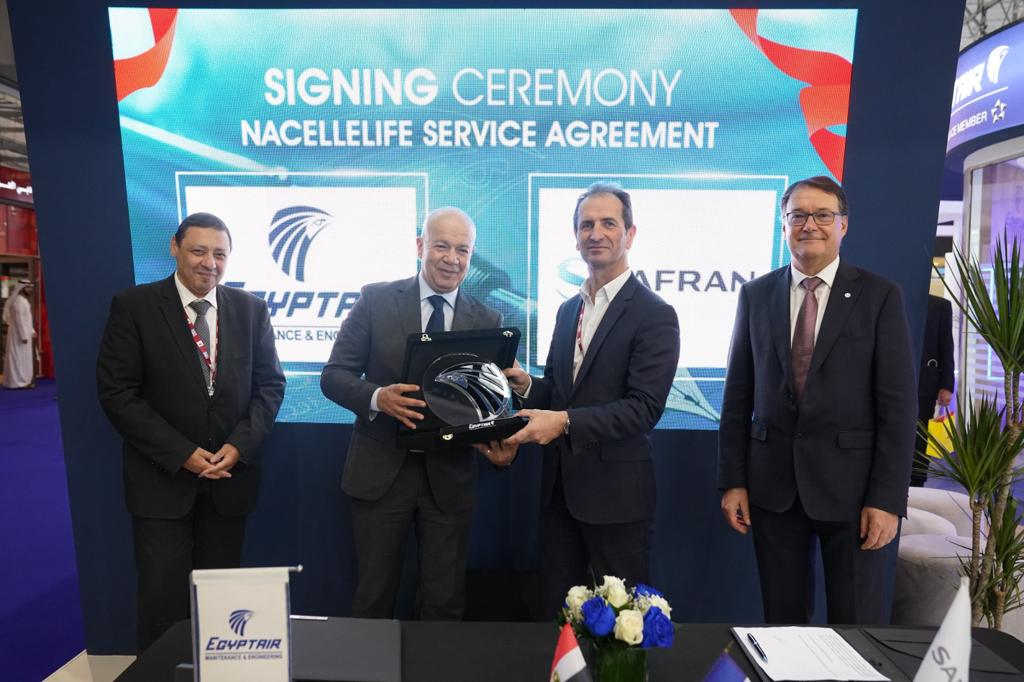 مصر للطيران توقع اتفاقية خدمة مع Safran Nacelles لصيانة عواكس دفع المحركات لطائرات A330ceo
