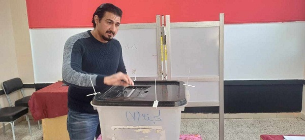 ياسر جلال يدلي بصوته في الانتخابات الرئاسية
