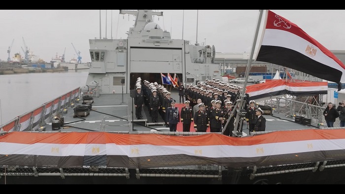 القوات البحرية المصرية تستلم الفرقاطة 