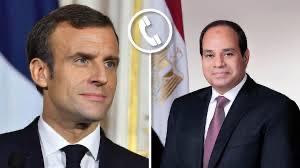 الرئيس الفرنسي مهنئّا السيسي : مستمرون في تعزيز علاقات التعاون المميزة مع مصر