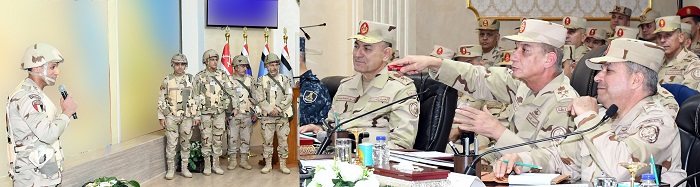 وزير الدفاع يشهد المرحلة الرئيسية لمشروع مراكز القيادة التعبوي الذى تنفذه المنطقة الجنوبية العسكرية