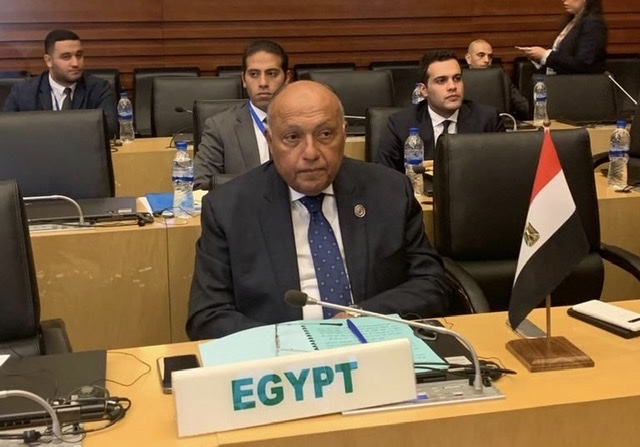 وزير الخارجية يشارك في اجتماع اللجنة رفيعة المستوي لرؤساء دول وحكومات الاتحاد الإفريقي حول ليبيا