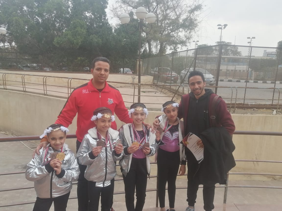 فتيات المنيا يتفوقن فى بطولة الجمهورية للجمباز تحت تسع سنوات

