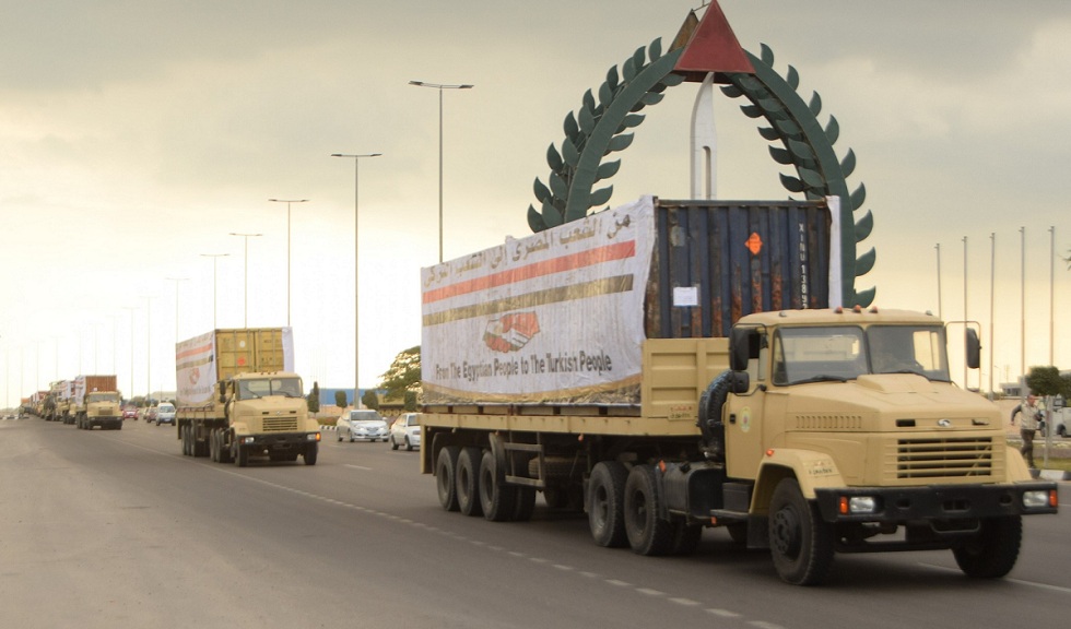 القوات المسلحة المصرية ترسل مساعدات إغاثية جديدة إلى تركيا لمواجهة تداعيات الزلزال