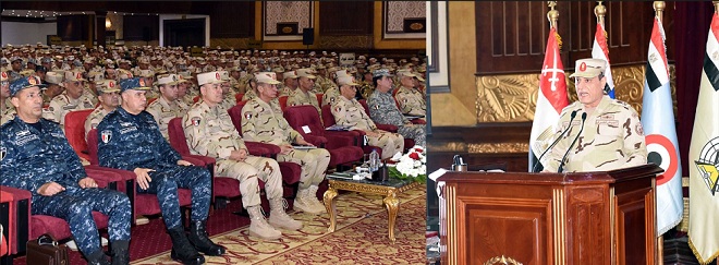 وزير الدفاع يلتقى عدداً من قادة وضباط القوات المسلحة المعينين لتولى الوظائف القيادية