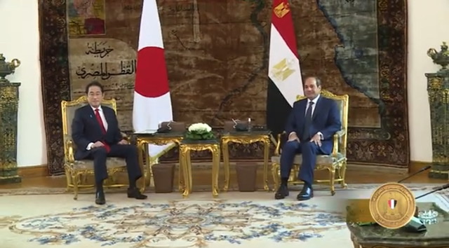 كلمة الرئيس السيسي خلال المؤتمر الصحفى مع رئيس  وزراء اليابان 