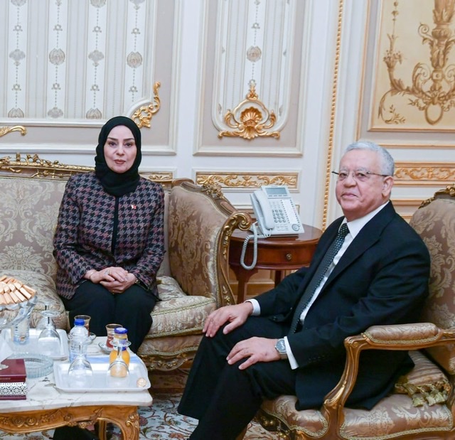 رئيس مجلس النواب يلتقي سفيرة البحرين لدى مصر