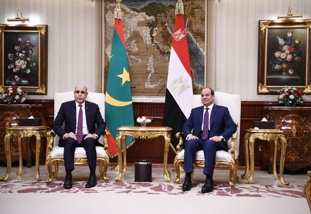 السيسي ونظيره الموريتاني يتفقان على عقد اللجنة العليا المشتركة يوليو المقبل