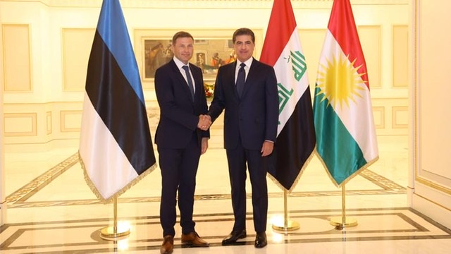 رئيس إقليم كردستان: نتفق مع إستونيا بضرورة القضاء نهائيا على داعش