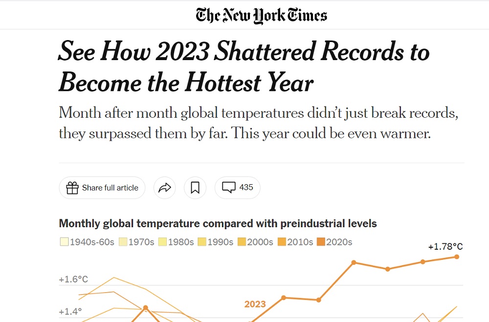 نيويورك تايمز: الأرض تحترق .. وعالمة فرنسية: 