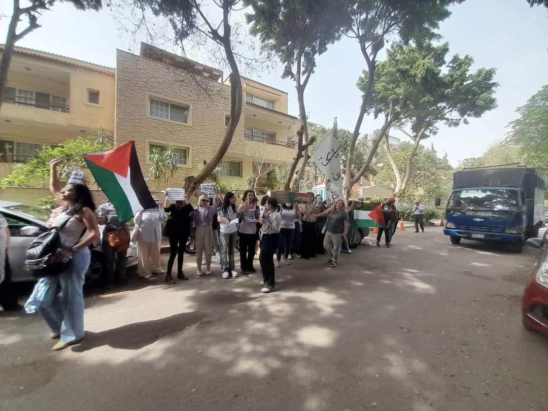 تفاصيل إلقاء القبض على عدد من المشاركات في وقفة نسائية تضامنية مع فلسطين أمام مكتب الأمم المتحدة في مصر

