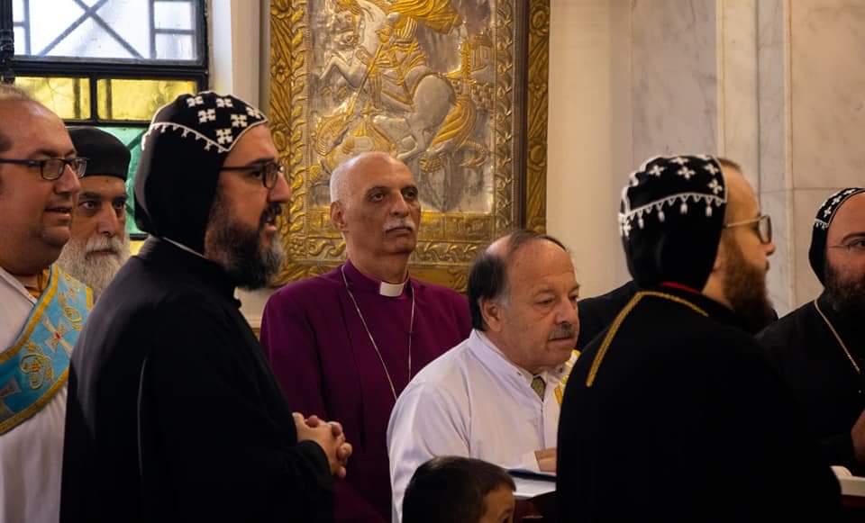 رئيس أساقفة الكنيسة الأسقفية يزور رئيس الكنيسة السريانية 