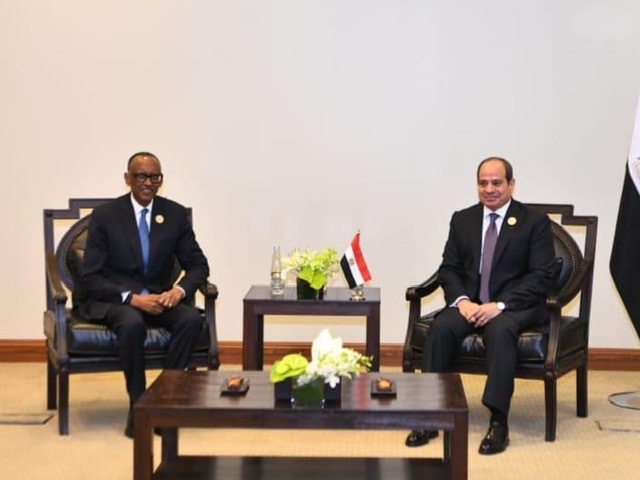 السيسي ورئيس رواندا يستعرضان تطورات القضية الفلسطينية