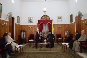 بطريرك الأقباط الكاثوليك يستقبل السفير الفرنسي بمصر 